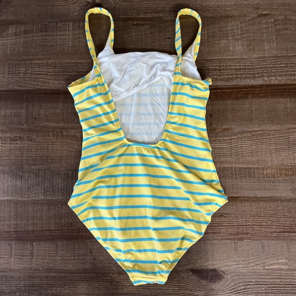 Nautica Yellow and Blue Striped Swimsuit Size 16 - Picture 8 of 8